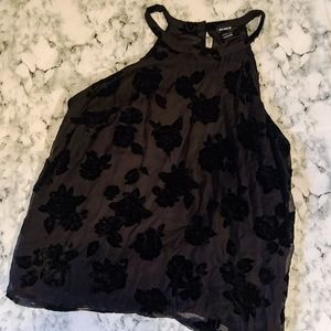 Torrid Velvet Rose High Neck Cami